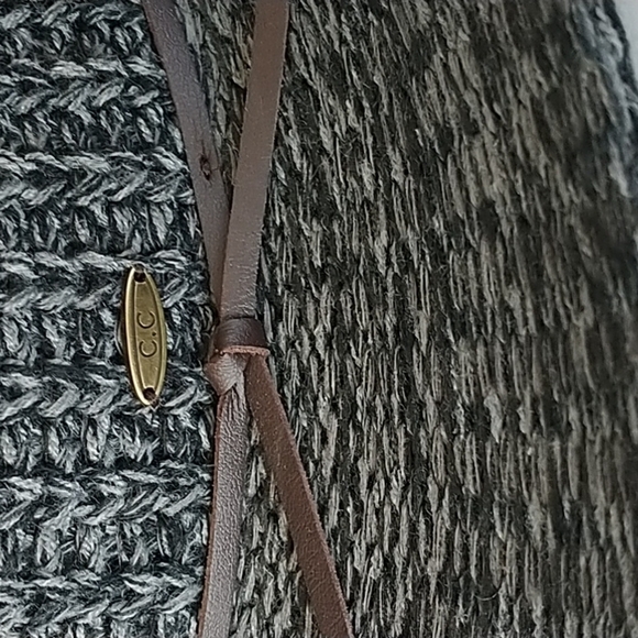 Cheveux Corp. C.C Black Woven Suede Trim Fedora Hat - Picture 3 of 11